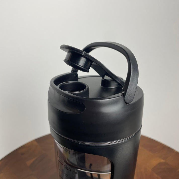 Built-in Powder Container - Pre-Measure Your Protein for Convenience