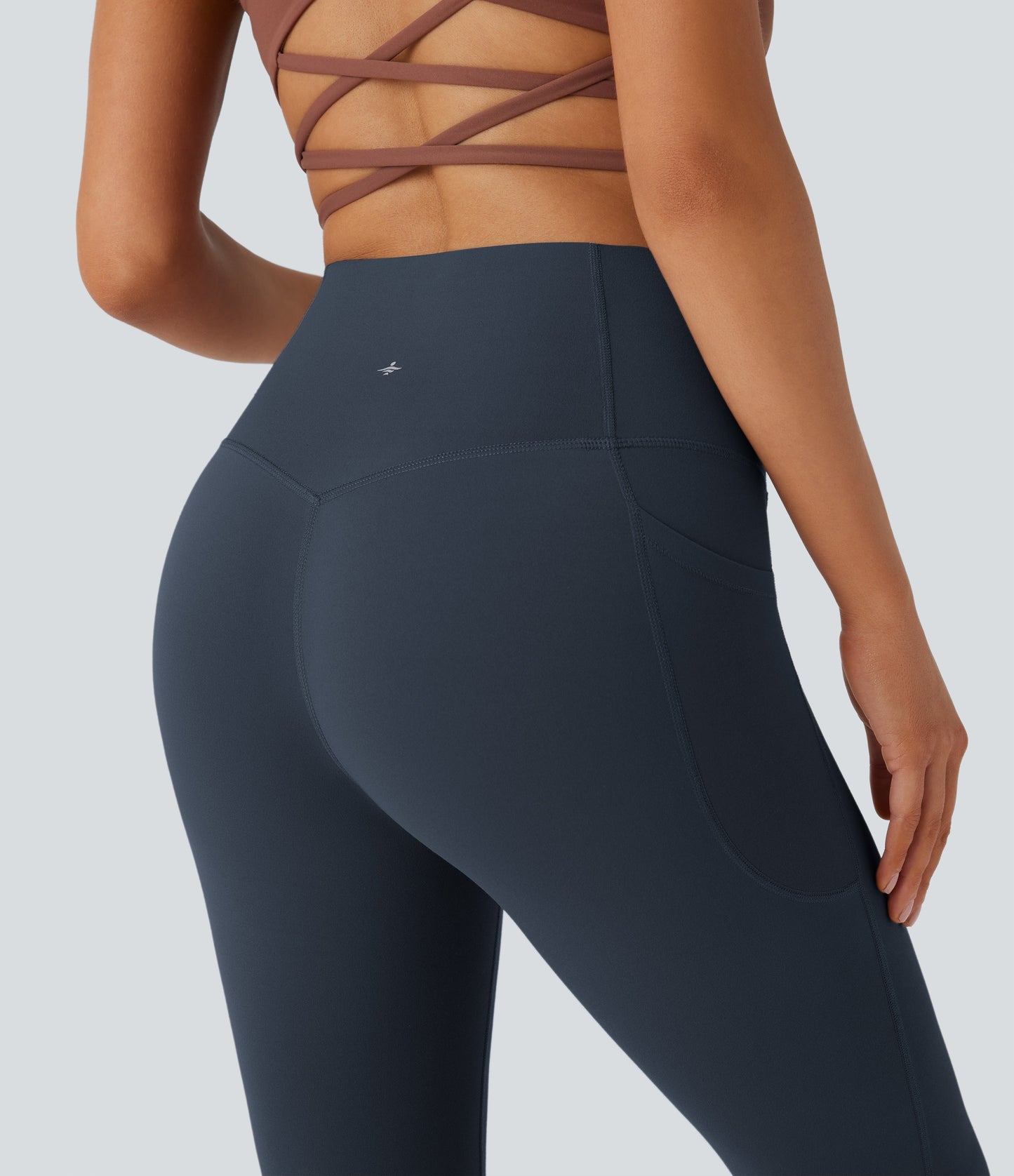 Mixio Ultra Sculpt High-Waisted Tummy Control Side Pocket Shaping Yoga Slight Flare Leggings(New And Limited)