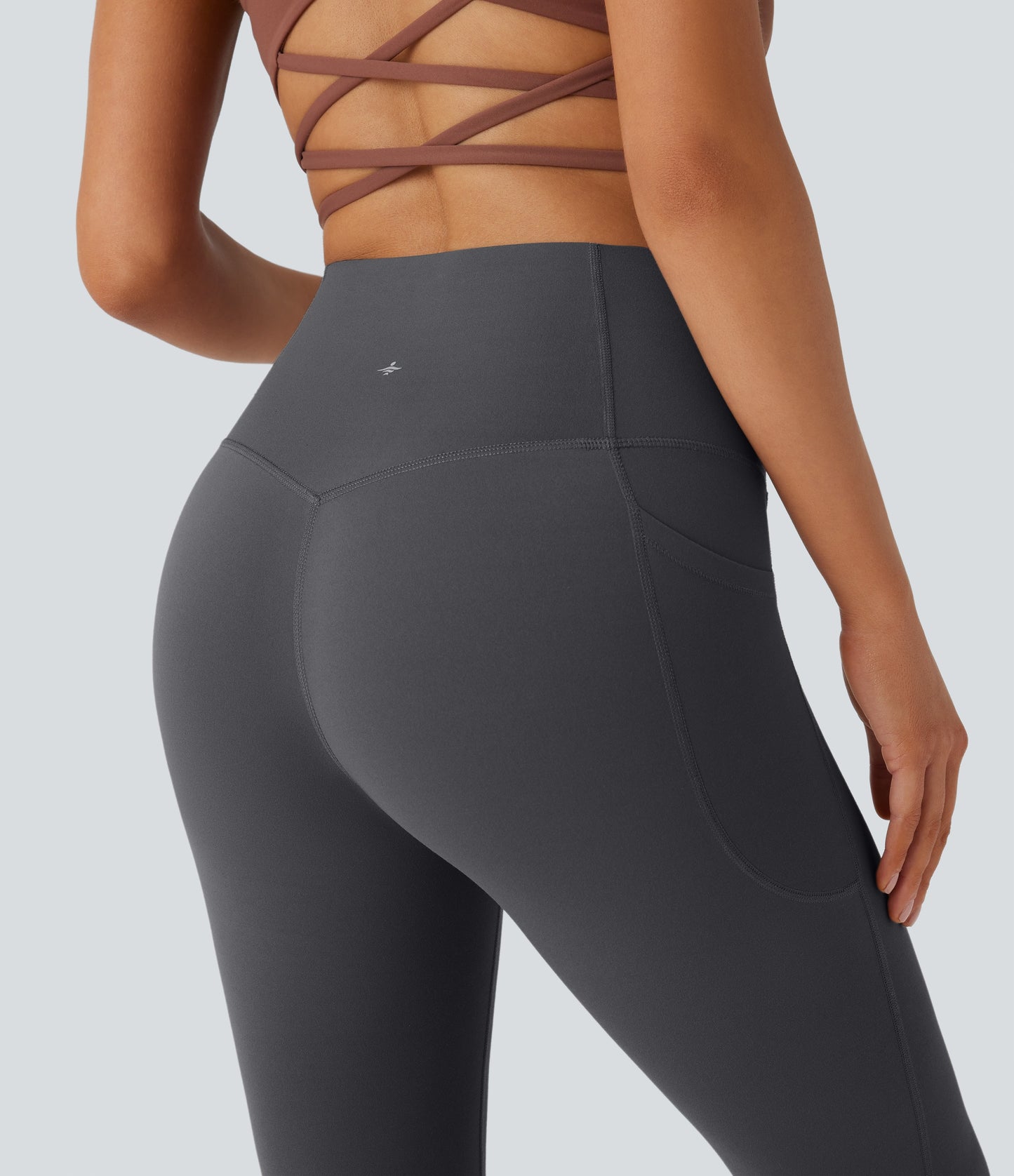 Mixio Ultra Sculpt High-Waisted Tummy Control Side Pocket Shaping Yoga Slight Flare Leggings(New And Limited)
