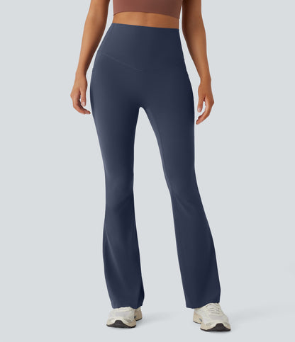 Mixio Ultra Sculpt High-Waisted Tummy Control Side Pocket Shaping Yoga Slight Flare Leggings(New And Limited)