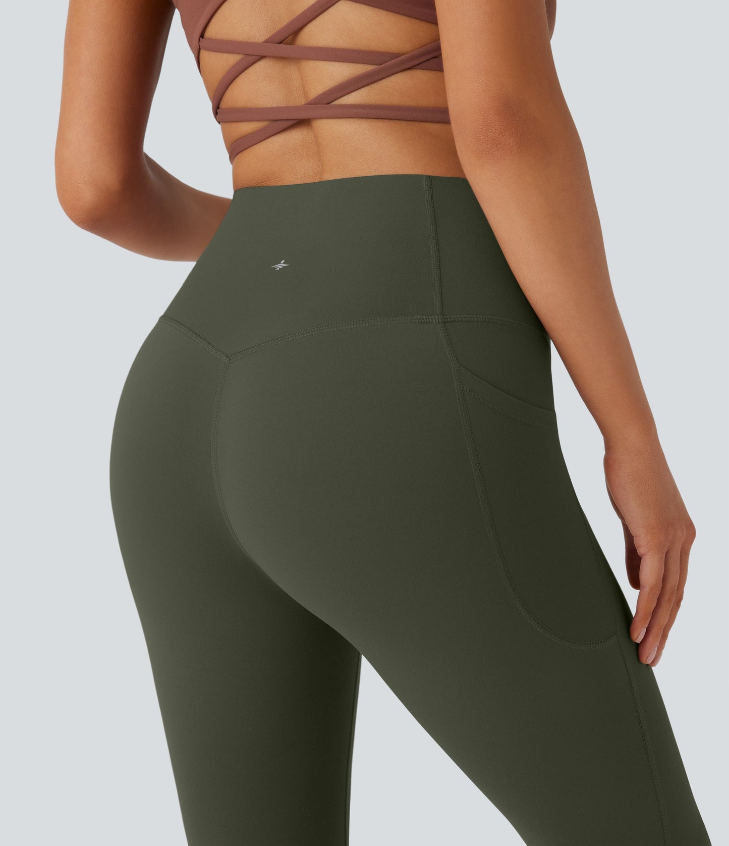 Mixio Ultra Sculpt High-Waisted Tummy Control Side Pocket Shaping Yoga Slight Flare Leggings(New And Limited)