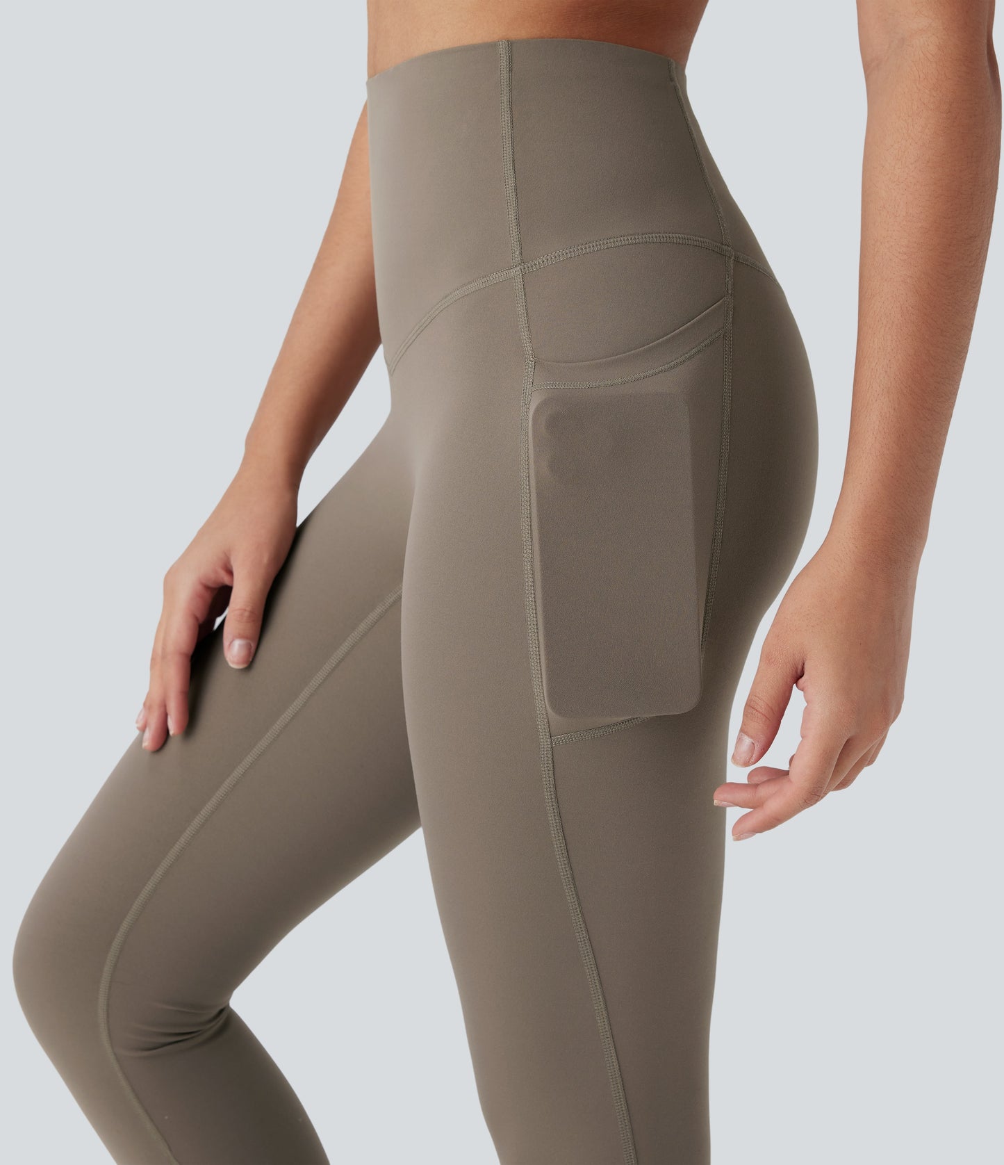 Mixio Ultra Sculpt High-Waisted Tummy Control Side Pocket Shaping Yoga Slight Flare Leggings(New And Limited)
