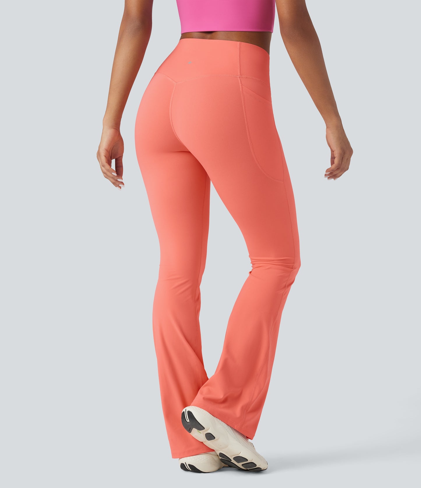 Mixio Ultra Sculpt High-Waisted Tummy Control Side Pocket Shaping Yoga Slight Flare Leggings(New And Limited)