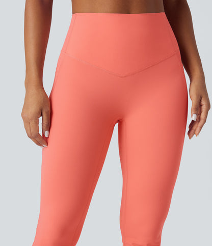 Mixio Ultra Sculpt High-Waisted Tummy Control Side Pocket Shaping Yoga Slight Flare Leggings(New And Limited)