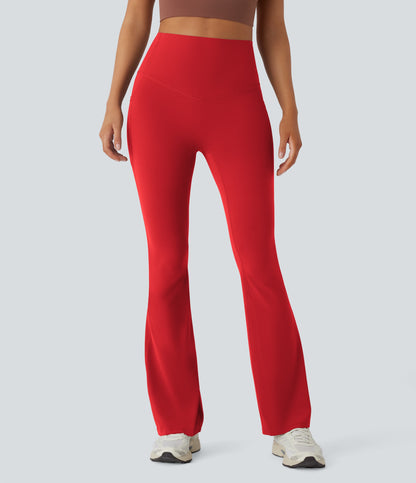 Mixio Ultra Sculpt High-Waisted Tummy Control Side Pocket Shaping Yoga Slight Flare Leggings(New And Limited)